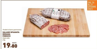 Conad Fiorucci salame spianata romana offerta