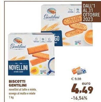 Conad Gentilini biscotti offerta