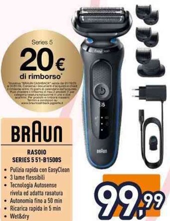 Unieuro RASOIO SERIES 5 51-B1500S offerta