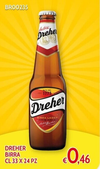 Italy Cash and Carry BRO0235 DREHER BIRRA CL 33 X 24 PZ offerta