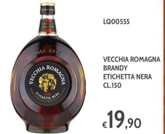 VECCHIA ROMAGNA BRANDY ETICHETTA NERA CL.150