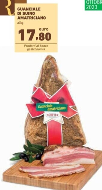 Conad GUANCIALE DI SUINO AMATRICIANO offerta