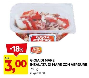 DPiù GIOIA DI MARE INSALATA DI MARE CON VERDURE 250 G offerta