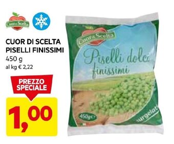 DPiù CUOR DI SCELTA PISELLI FINISSIMI 450 g offerta