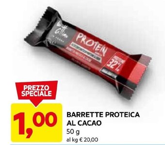 DPiù BARRETTE PROTEICA AL CACAO 50 G offerta