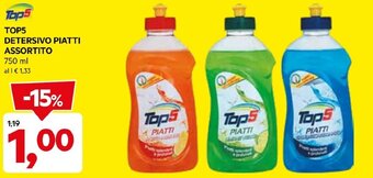 DPiù TOP5 DETERSIVO PIATTI ASSORTITO 750 ML offerta