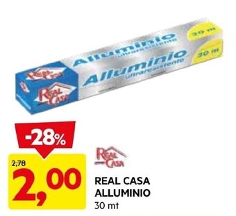 DPiù REAL CASA ALLUMINIO 30 mt offerta