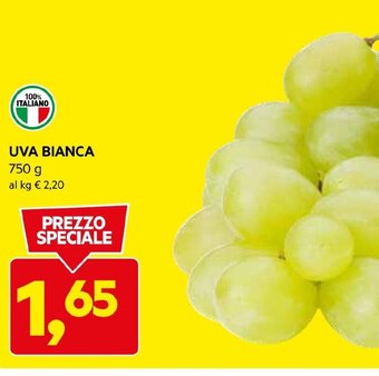 DPiù UVA BIANCA 750 g offerta