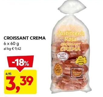 DPiù CROISSANT CREMA 6 X 60 G offerta