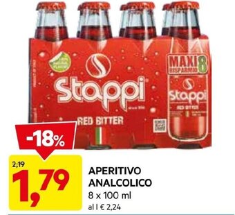 DPiù APERITIVO ANALCOLICO 8 X 100 ML offerta