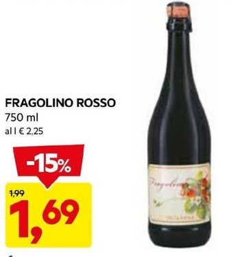 FRAGOLINO ROSSO 750 ml