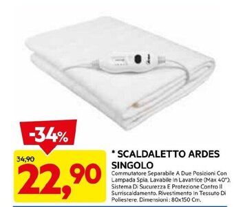 DPiù SCALDALETTO ARDES SINGOLO offerta