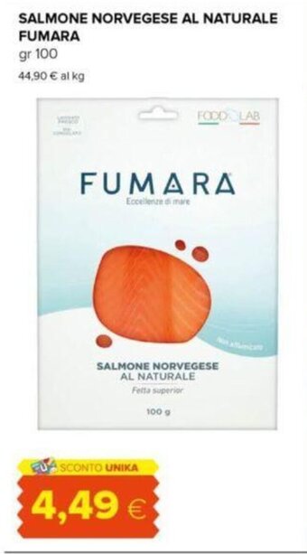 Oasi SALMONE NORVEGESE AL NATURALE FUMARA gr 100 offerta