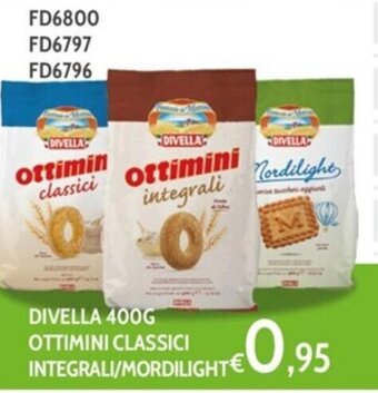 Italy Cash and Carry DIVELLA 400G OTTIMINI CLASSICI INTEGRALI offerta