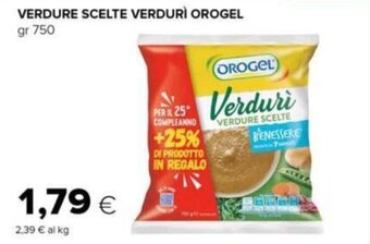Oasi VERDURE SCELTE VERDURÌ OROGEL gr 750 offerta