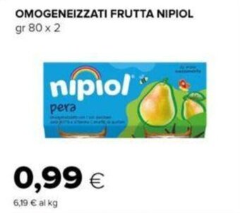 Oasi OMOGENEIZZATI FRUTTA NIPIOL gr 80 x 2 offerta
