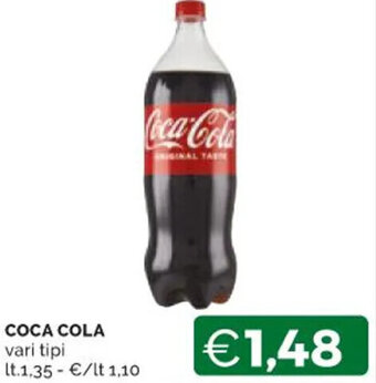 Mercatò COCA COLA vari tipi lt.1.35 offerta