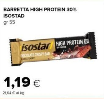 Oasi BARRETTA HIGH PROTEIN 30% ISOSTAD gr 55 offerta