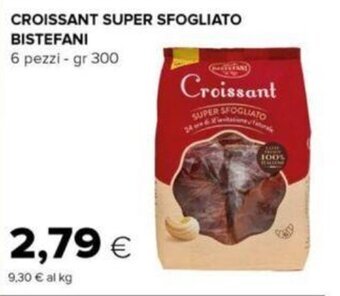 CROISSANT SUPER SFOGLIATO BISTEFANI 6 pezzi - gr 300