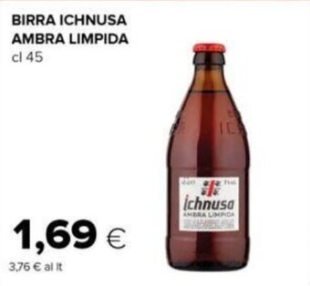 Oasi BIRRA ICHNUSA AMBRA LIMPIDA cl 45 offerta