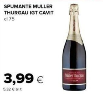 SPUMANTE MULLER THURGAU IGT CAVIT cl 75