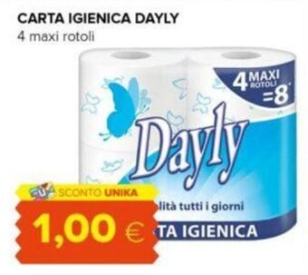 Oasi CARTA IGIENICA DAYLY 4 maxi rotoli offerta