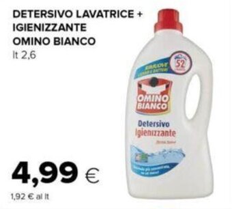 Oasi DETERSIVO LAVATRICE + IGIENIZZANTE OMINO BIANCO It 2,6 offerta