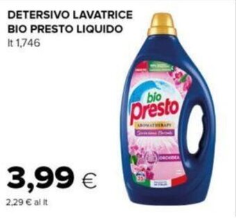 Oasi DETERSIVO LAVATRICE BIO PRESTO LIQUIDO It 1,746 offerta