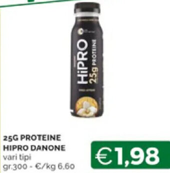 Mercatò 25G PROTEINE HIPRO DANONE vari tipi gr.300 offerta