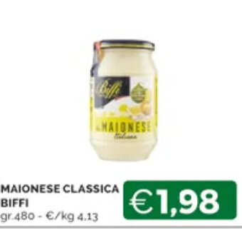 Mercatò MAIONESE CLASSICA BIFFI gr.480 offerta