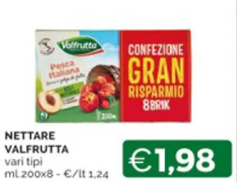 Mercatò NETTARE VALFRUTTA ML.200X8 offerta