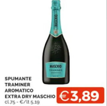 SPUMANTE TRAMINER AROMATICO EXTRA DRY MASCHIO CL.75