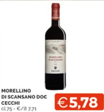 Mercatò MORELLINO DI SCANSANO DOC CECCHI cl.75 offerta