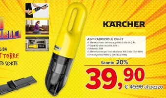 KÄRCHER ASPIRABRICIOLE CVH 2