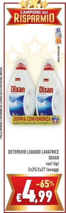 Conad Dixan Detersivo Lavatrice offerta