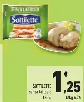 Conad Mondelez Sottilette Senza Lattosio 185 G offerta