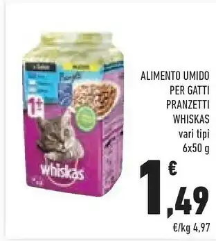 Conad Whiskas Alimento Umido Per Gatti offerta