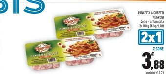 Conad Negroni Pancetta Dolce In Cubetti offerta