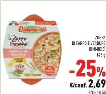 Conad Dimmidisi Zuppa Di Farro E Verdure offerta