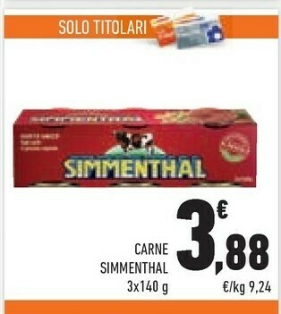 Conad Simmenthal Carne offerta
