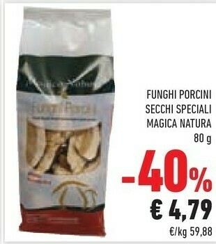 Conad Funghi Porcini Secchi Speciali Magica Natura offerta