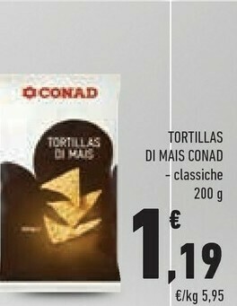 Conad Tortillas Di Mais offerta