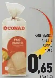 Conad Pane Bianco A Fette offerta