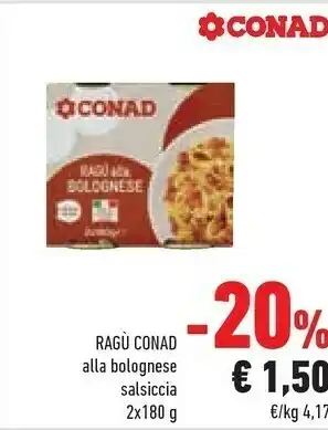 Conad Rau Ragù offerta