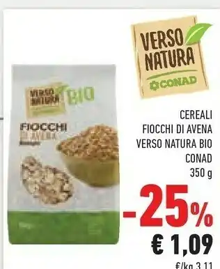 Conad Natura bio Cereali offerta