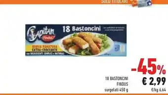 Conad Findus Bastoncini offerta