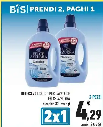 Conad Felce Azzurra Detersivo lavatrice offerta