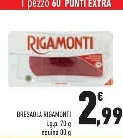 Conad Rigamonti Bresaola offerta