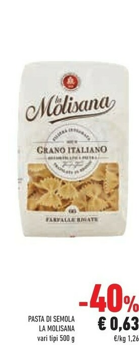 Conad La Molisana Pasta di semola offerta