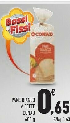 Conad Mulino Bianco Pan Bauletto offerta